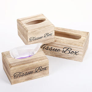 Boîte à mouchoirs en bois au design unique, porte-serviettes de qualité supérieure en bois véritable, option de logo personnalisé - Product Image 6