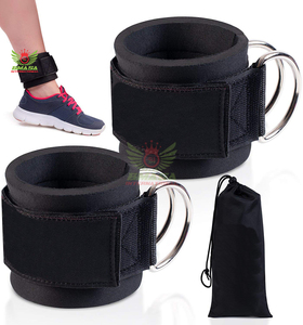 สายรัดข้อเท้าแบบหนาพิเศษบุด้วยผ้าฝ้าย พร้อมตัวล็อคแบบนีโอพรีน สำหรับเครื่องออกกำลังกายแบบเคเบิล ใช้สำหรับการเตะกลับ ป้องกันการลื่น ระดับมืออาชีพ - Product Image 3