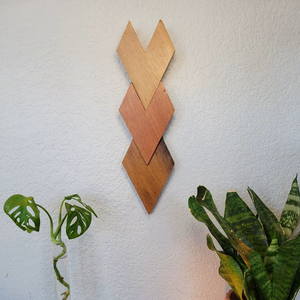 Accessoire mural élégant en bois, objet décoratif mural design, art mural pour salon, décoration murale en bois pour entrée, style luxueux - Product Image 6