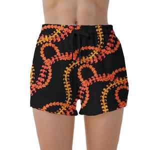 Short de bain décontracté pour femme, taille élastique, séchage rapide, respirant, style vacances, pour la plage et les voyages - Product Image 1