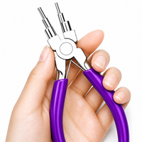 Pince à boucles multi-étapes en acier inoxydable de haute qualité pour la fabrication de bijoux, outil de formage de boucles, pince à bec pour le wrapping de fils DIY