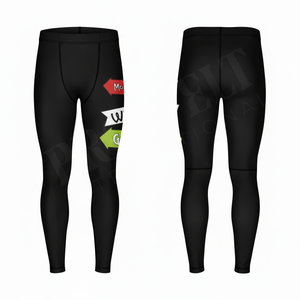 Accepted Private Label Whole Sale High Elastic Sports Tights Running Gym Workout Base Layer Fitness Pants Compression Leggings - Product Image 3
