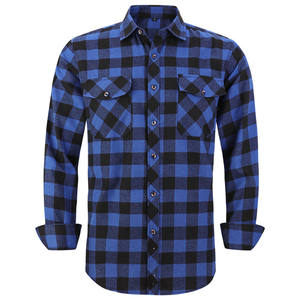 Chemise en flanelle pour homme de qualité supérieure, vente en gros, manches longues, col rabattu, respirante, écologique, service OEM - Product Image 6