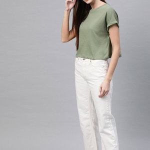 Crop top pour femme en coton et polyester, séchage rapide, manches courtes, style décontracté, streetwear - Product Image 5