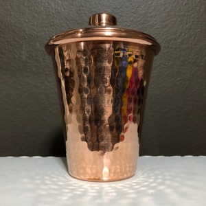 Verre à eau en cuivre le plus vendu, écologique, fait main, martelé, pour usage quotidien - Product Image 4