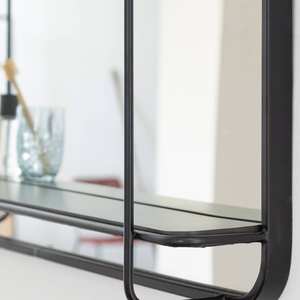 Miroir Vandana Ultra Astra avec étagère en bois et en métal - Product Image 2