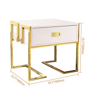 New Elegant Design Furniture <b>Marble</b> <b>Top</b> <b>Side</b> <b>Tables</b> Gold Plated Metal End <b>Table</b> for Living Room, Hotel, Office Manufacture - Product Image 5
