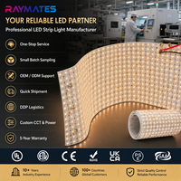 Feuille de rétroéclairage LED flexible découpable 1LED, 242 LED, 10W, CRI90, DC24V, pour rétroéclairage de comptoirs en quartz et de verre, garantie 5 ans