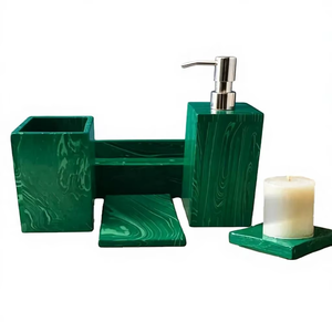 <b>Super</b> Quality Resin Bathroom Accessories Set Resin Bathroom Accessories Set Bathroom Sets for Hotel - Product Image 1