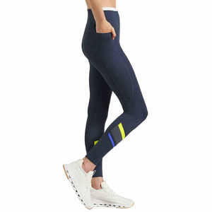 High-Waisted Gym <b>Leggings</b> Women Athletic Yoga Pants <b>with</b> Side <b>Pockets</b> Breathable Workout Tights Custom Activewear OEM - Product Image 2
