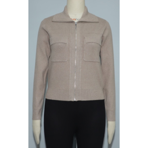 Cárdigan de Punto Jacquard Personalizado para Mujer, con Cuello Peter Pan, Manga Larga, Casual, Transpirable, Estilo Veraniego - Product Image 5