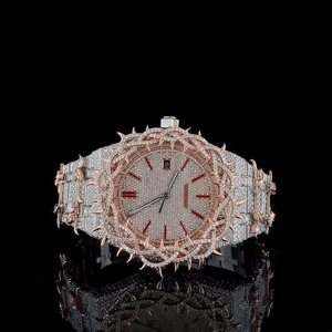 นาฬิกาฮิปฮอป VVS เงินแท้ 925 ประดับเพชรโมอิสซาไนต์สำหรับผู้ชาย รุ่น Iced Out ราคาดีที่สุด - Product Image 1