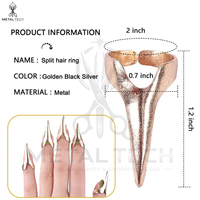 Anelli e Clip per Trecce in Acciaio Inossidabile Oro Rosa, Accessori per Acconciature e Dreadlocks, Fornitore all'Ingrosso