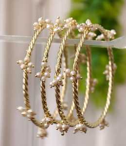 Pulseras de Moda para Mujer, Regalo de Joyería, Gotas de Cristal en Forma de Gota de Agua, Juego de Choori Ghungroo Kangan - Product Image 4