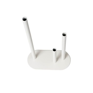 แจกันดอกไม้โลหะรูปตัวยูสีชมพูอ่อนแบบสองท่อ สำหรับตกแต่งโต๊ะงานแต่งงานสุดหรู ที่วางดอกไม้สวยงามสำหรับงานเลี้ยงต้อนรับสุดโรแมนติก - Product Image 3