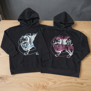 เสื้อฮู้ดโอเวอร์ไซส์ผู้ชาย ผ้าฝ้าย สวมหัว สไตล์สตรีทแวร์ สำหรับฤดูหนาว - Product Image 3
