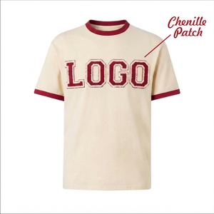 T-shirt Ringer Personnalisé Tendance en Coton avec Col Contrastant – Vêtement Décontracté Streetwear en Gros - Product Image 1