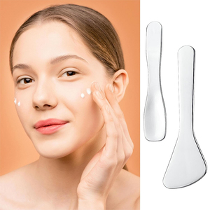Espátula de maquillaje de acero inoxidable con acabado pulido, herramienta de espátula de maquillaje de un solo extremo para mezclar cosméticos - Product Image 4