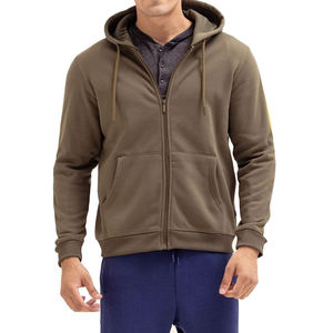 Sweat à capuche zippé personnalisable pour homme – Look classique, tissu polaire doux, respirant, confort quotidien, streetwear de voyage - Product Image 1