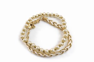 Bohemian Handmade Lampwork <b>Beaded</b> <b>Bracelet</b> Coral Resin Beads Gold Plated Accents Geometric Shapes Customizable Fashion - Product Image 6