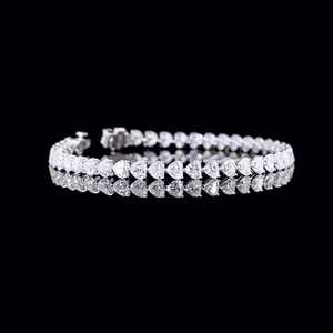 High Quality Moissanite <b>Bracelet</b> with Diamond Tester Pass Stones Secure Box Clasp and Fire Brilliance for Luxury Collections Use - Product Image 1