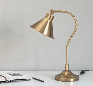 Premium Antique Brass <b>Desk</b> Table Lamp Curved Design Adjustable Head Office Study Reading Lamp Supports LED and CFL - Product Image 4