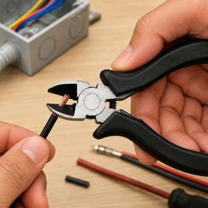 Alicates de Corte Diagonal de Grado Industrial, Acero con Alto Contenido de Carbono, Mango Moldeado en Plástico, Cortadores Laterales, Cortador de Cables, Herramienta Manual MANAN - Product Image 5