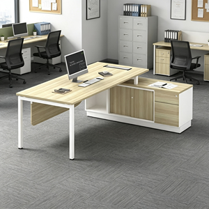 AY <b>Office</b> System L Shape 7 Feet Modern Chipboard Melamine Commercial Director <b>Office</b> <b>Table</b> Model V-B-SWE 2162 (E) Home/<b>Office</b> - Product Image 1