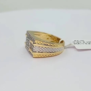 Elegante Anillo de Diamantes Naturales en Oro Amarillo de 14K, Certificado IGI, Claridad GH SI, Color G, Corte Brillante, Chapado en Rodio, Joyería Fina - Product Image 5