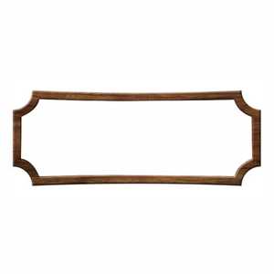 Vintage Curved Corner Wooden Sign Board <b>Frame</b> Panoramic <b>Wall</b> Hanging Wooden Certificate Display <b>Frame</b> Wholesale - Product Image 1