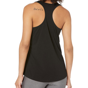 Débardeur en tricot noir à col rond pour femme, couleur unie, style décontracté, respirant, longueur normale - Product Image 3