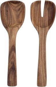 Ensemble de cuillères en bois écologiques pour la cuisine, avec spatule, louche, spatule à retourner et cuillère à mélanger pour la préparation des aliments - Product Image 3