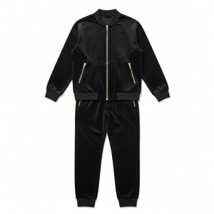 ชุดวอร์มออกกำลังกายประสิทธิภาพสูง ระบายเหงื่อได้ดี สำหรับผู้ชาย ชุดวิ่ง เสื้อแจ็คเก็ตซิป กางเกงจ็อกเกอร์ - Product Image 1