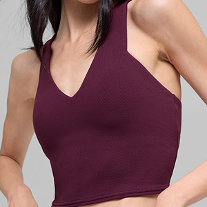 Camiseta sin mangas de poliéster transpirable para mujer al por mayor, con colores y tallas personalizables - Product Image 2