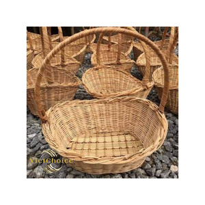 VietChoice Eco Handwoven Rattan Storage <b>Basket</b> Natural <b>Wicker</b> Fruit Bowl Multifunction Kitchen Bathroom Organizer Living Room - Product Image 6