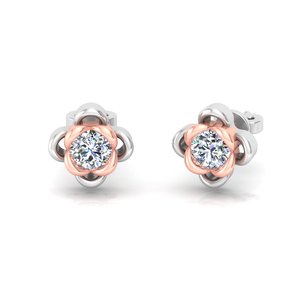 Designer Round Cut Lab Grown Diamond 10k 14K 18k Solid Gold Long Dangle <b>Earrings</b> <b>Tops</b> for Gift Party & Anniversary Everyday Wear - Product Image 3