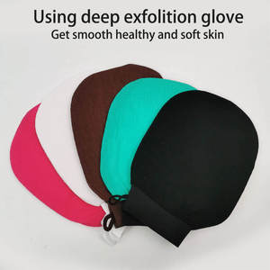 Nouveaux gants de bain exfoliants en polyester pour le corps, pour une exfoliation profonde sous la douche - Product Image 2