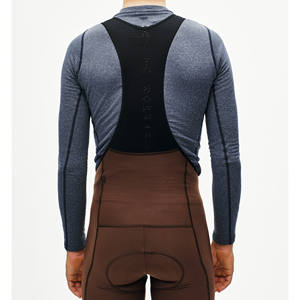 Cuissard de cyclisme léger et confortable pour homme, avec bretelles et logo réfléchissant, anti-humidité - Product Image 3