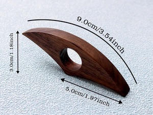 Soporte de Anillo para el Dedo para Leer Libros, Sujetador de Dedos de Madera - Product Image 2