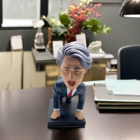 En gros Personnalisé Bobble Head Figure Résine CraftsCanadian Célébrités Statue Bobblehead Sport Poupée Figurines Comme Souvenirs Cadeau