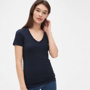 Camiseta Deportiva de Manga Corta con Cuello en V para Mujer, 100% Algodón Jersey, Impresión Digital, Logotipo Personalizado, Transpirable, Tallas S-XXL - Product Image 6