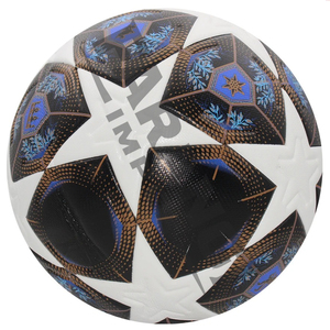 Balón de Fútbol Personalizado de PVC/PU para Entrenamiento, Tallas 2/3/4/5, Alta Calidad, Color Negro y Naranja con Diseño de Estrellas - Product Image 6