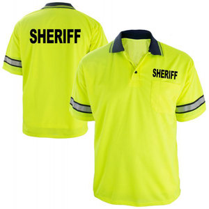 Hi Vis Customized Short Sleeve Reflective Tape Polo <b>Shirt</b> Safety Workwear Uniform Construction Polo <b>Shirts</b> For Worker - Product Image 4