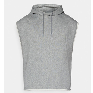เสื้อกล้ามฮู้ดดี้ออกกำลังกายผ้าฝ้ายพิมพ์โลโก้สำหรับผู้ชาย ยี่ห้อ Manufacturer Solid Fitness เหมาะสำหรับการฝึกซ้อม - Product Image 1