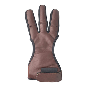 Nouvelle collection de gants : Gants de tir en cuir à 3 doigts, pour droitier et gaucher, gants professionnels pour le tir à l'arc et la chasse au arc - Product Image 6