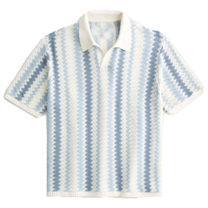 เสื้อเชิ้ตผู้ชายปักลายแขนสั้นผ้าตาข่ายระบายอากาศกันยับคุณภาพสูงแบบวินเทจสั่งทำพิเศษขายดีประจำปี 2026 - Product Image 1