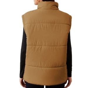 Custom Lightweight Waistcoat Warm Bubble <b>Packable</b> Sleeveless <b>Jacket</b> Plus Size Winter Woman Duck Down Puffer Vest for <b>Women</b> - Product Image 2