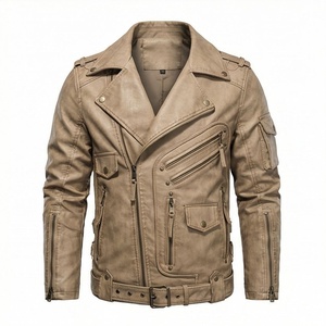 Veste de moto en cuir véritable pour homme de qualité supérieure, nouvelle arrivée, vestes de moto d'hiver, protections amovibles, personnalisables - Product Image 1