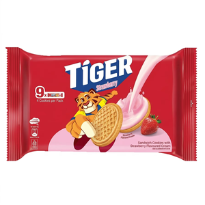 Galleta Energética Tiger de 35g con Sabor a Fresa, Producto Popular, Paquete Múltiple, Caja de Galletas Tipo Sándwich al por Mayor, Proveedores Verificados de Malasia - Product Image 1