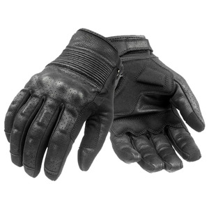 Nayab Industries Unisex High Quality Genuine Leather Touch Screen Full Finger Non-Slip Breathable Buckle Closure Racing <b>Gloves</b> - Product Image 1